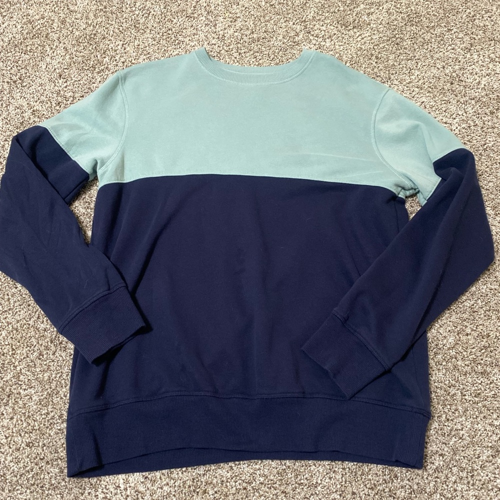 Blue Oversized Crewneck